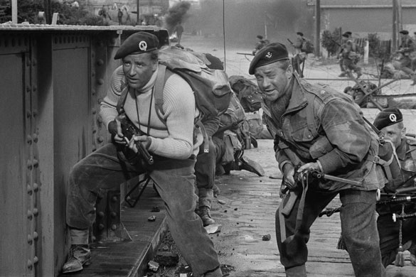 Richard Todd: 1961: Peter Lawford and Richard Todd on the set of The Longest Day