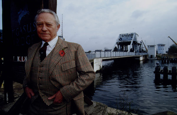 Richard Todd: 1993: Ricahrd Todd at the Dismantling of Pegasus bridge Normandie, France