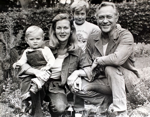 Richard Todd: 2006: Richard Todd his wife Virginia with their sons Seumas and Andrew