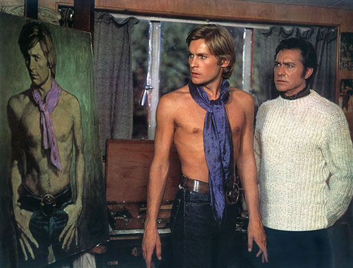 Richard Todd: 1970: Helmut Berger & Richard Todd in 'Dorian Gray