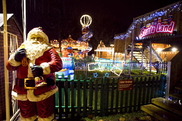 Winter Wonderland: Outside Father Christmas's grotto in Santa Land at Winter Wonderland