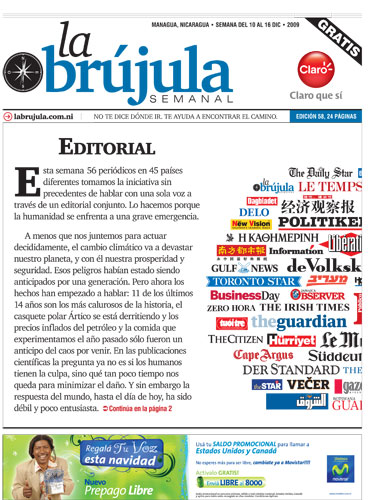 Copenhagen editorials: La Brujula Semanal, Nicaragua