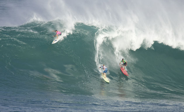 Hawaii waves: Carlos Burle, Jamie O'Brien and Kala Alexander