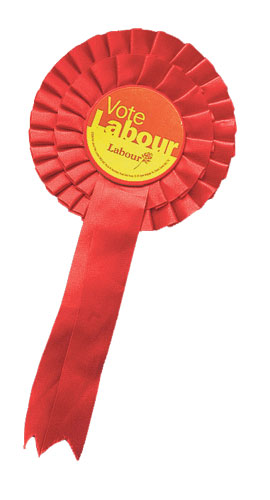 Lost in the noughties: Labour rosette