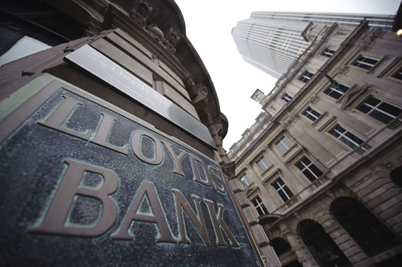 Year in Business: May: Lloyds Bank in the city of London