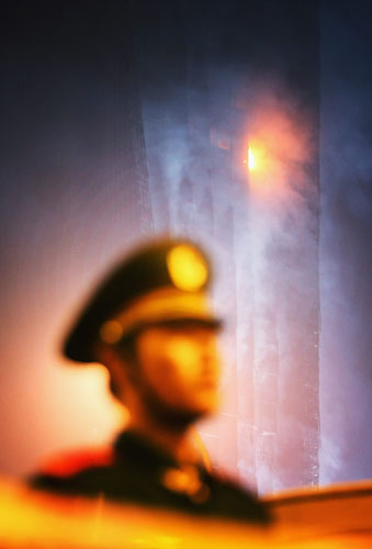 24 hours in pictures : Beijing Hotel Fire 