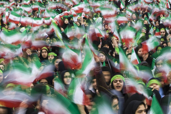 24 hours in pictures : Anniversary of the Islamic Revolution in Iran