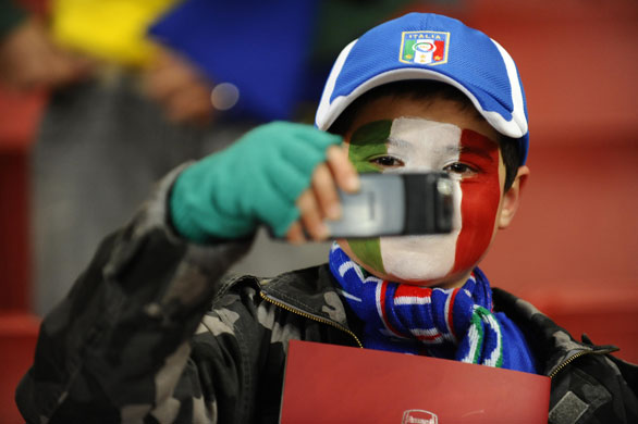 Brazil v Italy: young fan