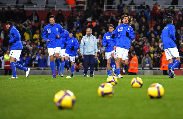 Brazil v Italy: Italian players