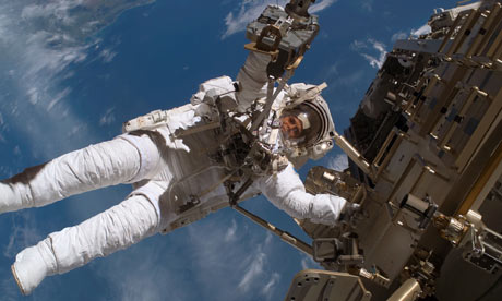 astronaut in space. nasa astronaut spacewalk