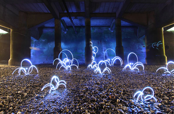 Michael Bosanko's light graffiti