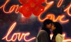 A Bulgarian couple kiss in Sofia a day ahead 2006's Saint Valentine's day