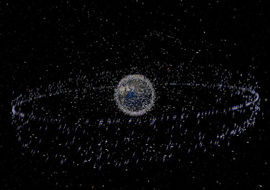 Space debris: Objects in orbit