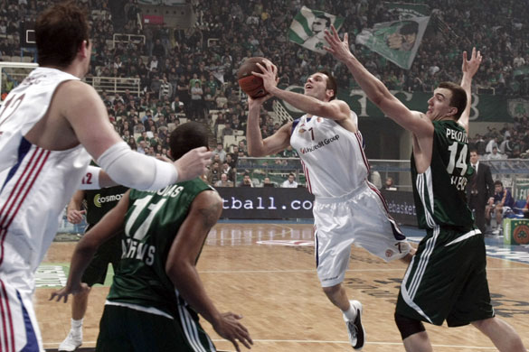 24sport: Roma's Becirovic during the Euroleague match against Panathinaikos
