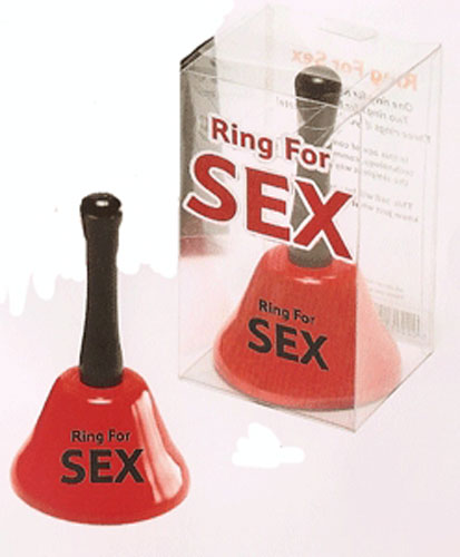 Valentines presents: Ring for sex bell.