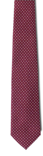 tie gallery vertical pics: Burgundy spotted tie vertical