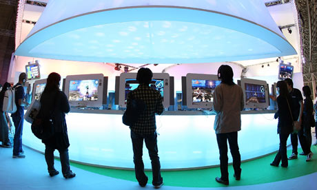 Microsoft's Xbox display at the Tokyo Game Show 2008 in Chiba, Japan