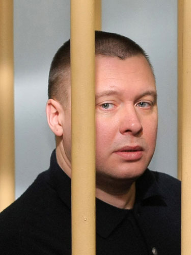 Anna Politkovskaya trial: Pavel Ryaguzov at the trial into the murder of Anna Politkovskaya.