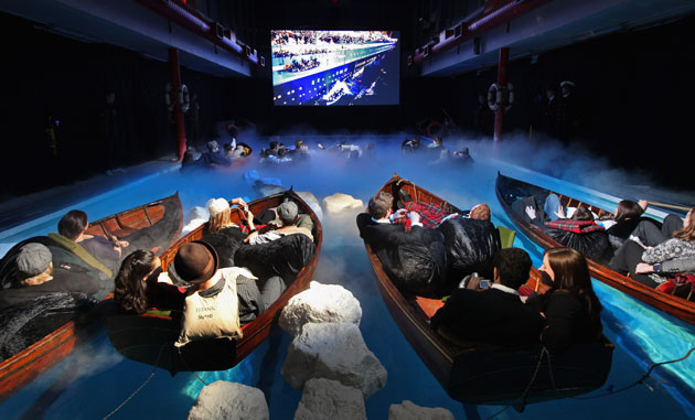 eyewitness: Sky host a screening of the film 'Titanic'