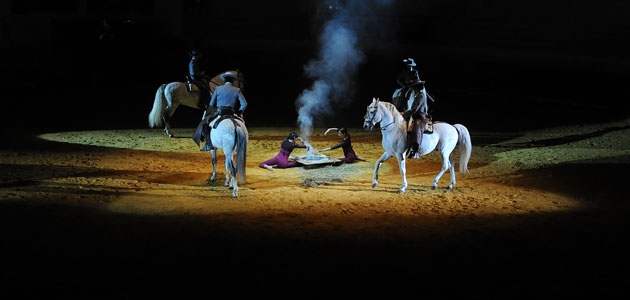 19 February 2009: Spain: A rehearsal for the inauguration of the XI World Bull Fair