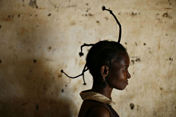19 February 2009: Bangadi, Democratic Republic of the Congo: Lea Mbikaz poses for a portrait