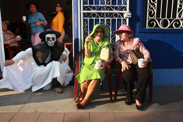 19 February 2009: Granada, Spain: People take part in carnival celebrations