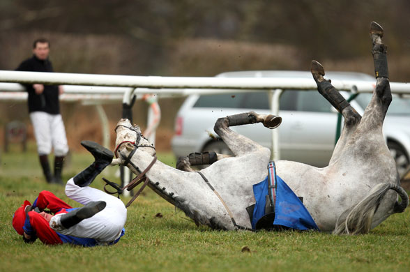 24 Sport: Themanfrommayo takes a tumble in Ludlow