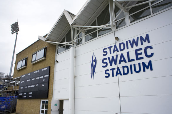 Glamorgan Cricket Ground is having the pitch relaid in preparation for the 