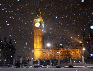 Snow in England