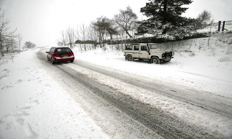 snow on roads