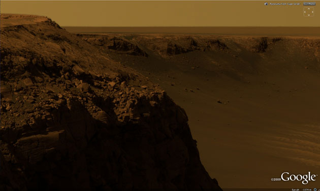 Gallery Google earth: Mars, Rover from Cape Verde