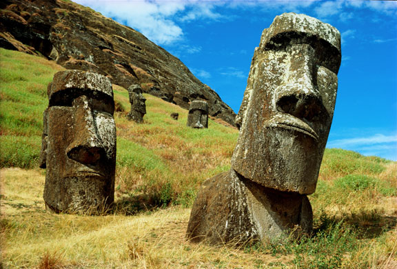 Mysteries and legends: Easter Island heads