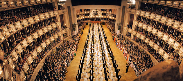 20 February 2009: Vienna, Austria: The opening of the Opera Ball