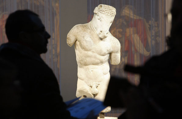 YSL art collection: A Roman marble minotaur