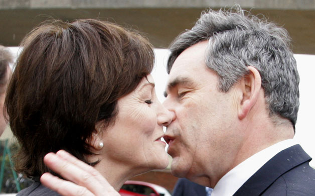 Gordon Brown Kisses: Gordon Brown kisses Joan Ruddock