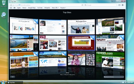 Safari 4 on Windows Vista