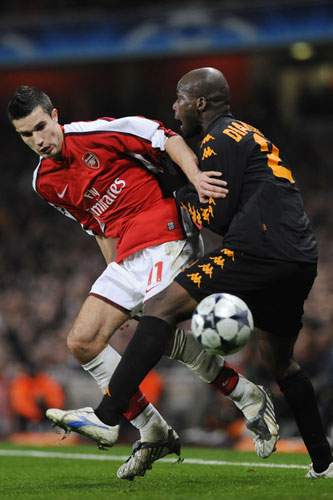 Arsenal v Roma: Van Persie