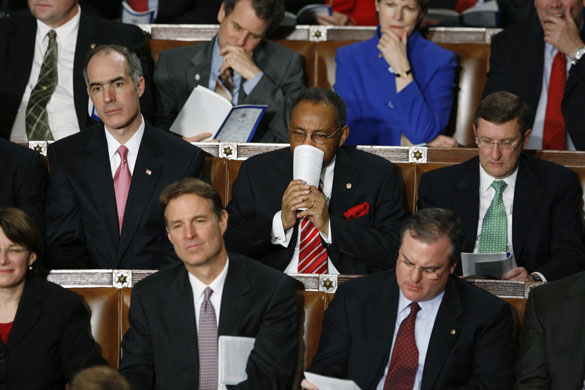 Barack Obama address: Members of Congress listen to Barack Obama