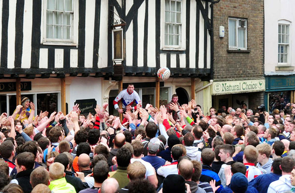 24sport: Shrovetide football in Ashbourne, Derbyshire