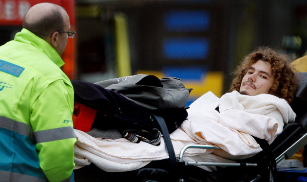 Turkish Airlines plane: A wounded passenger after a Turkish Airlines passenger plane crash