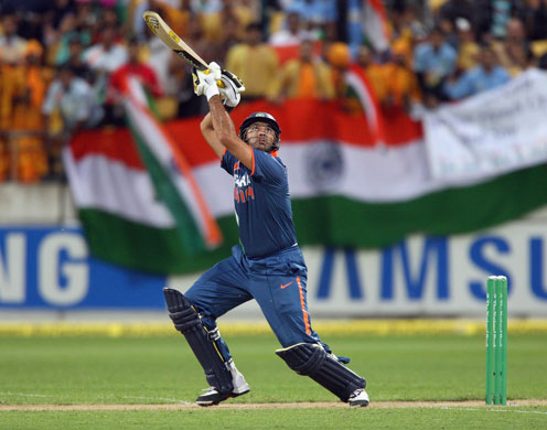 24sport: Yuvraj Singh during the New Zealand v India - 2nd Twenty20 International