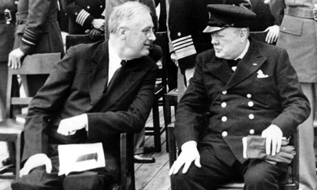 Franklin D Roosevelt and Winston Churchill in 1941.