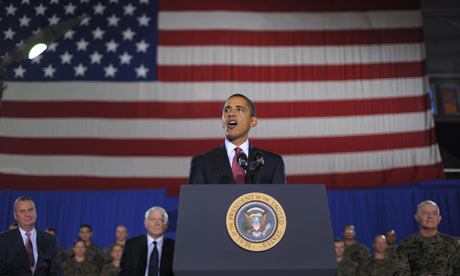 US President Barack Obama set date for the end of US combat operations in Iraq