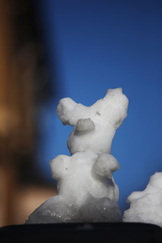 Gallery Snowman gallery: London: a tiny snow character