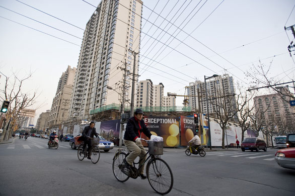 Gallery China property market: Building and construction work in the Xintiandi area 