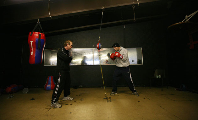 Gallery Calzaghie Retires: Calzaghe trains 2008