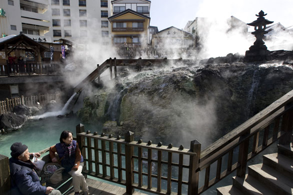 Gallery Hot Springs in Kusatsu: Hot Springs in Kusatsu, Japan