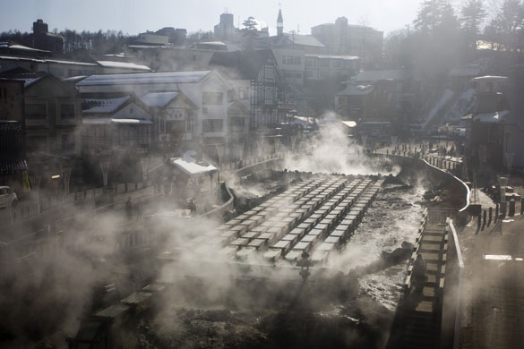 Gallery Hot Springs in Kusatsu: Hot Springs in Kusatsu, Japan