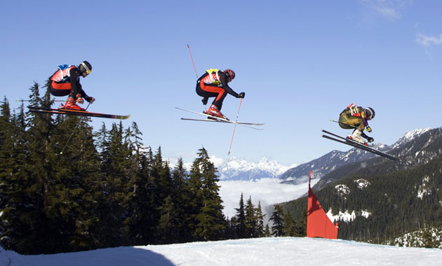 Gallery 24sport: Fabre, Koller and Auderer take to the air in a men's ski cross race
