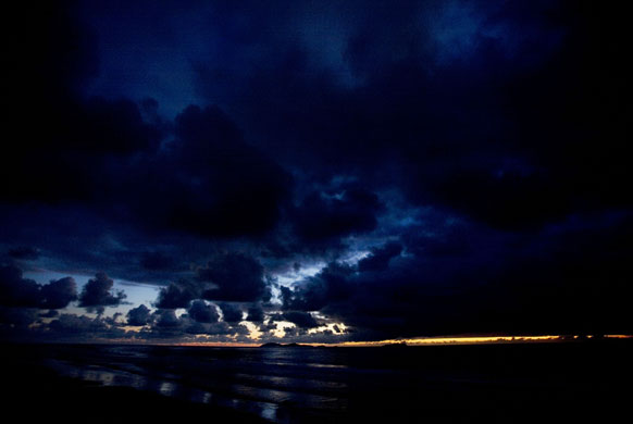 Gallery 9 February 2009: Tijuana, Mexico: Heavy clouds during a sunset